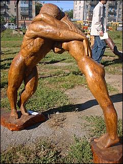 2 сентября 2006 г., Барнаул   Фестиваль деревяной скульптуры