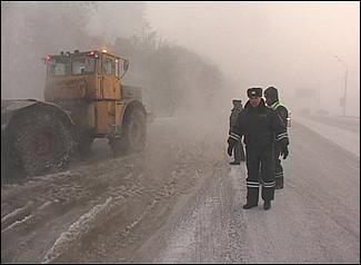18 декабрь 2012 г., Барнаул   "Потоп" на ул. Георгиева в 30-градусный мороз