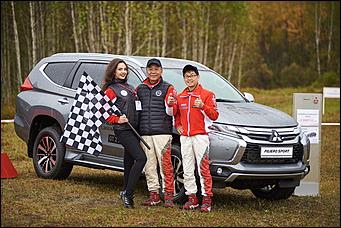 13 сентября 2017 г., Барнаул   Тест-драйв Mitsubishi Pajero Sport с легендарным гонщиком прошел в Барнауле