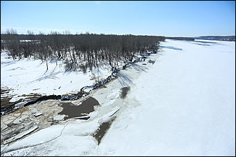 2 апреля 2018 г., Барнаул. Екатерина Смолихина   Несокрушимая глыба: река Обь в преддверии ледохода