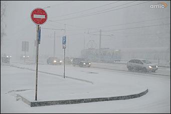 3 апреля 2018 г., Барнаул. Екатерина Смолихина   Барнаул, апрель, снегопад