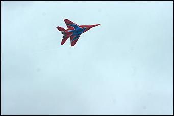4 сентябрь 2015 г., Барнаул   Тренировочный полет пилотажной группы "Стрижи".