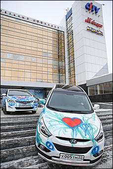 14 февраля 2015г.    Автоцентр АНТ официальный дилер Hyundai провел шоу аэрографии в День Святого Валентина