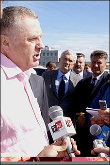 10 августа 2007 г., Барнаул   Визит лидера ЛДПР Владимира Жириновского в Барнаул