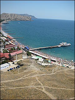 Август 2009 г., Крым   Генуэзская крепость в городе Судаке (Крым, Украина)
