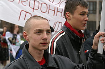 18 апреля 2007 г., Барнаул   В Барнауле состоялся очередной митинг протеста