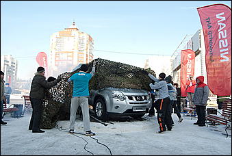 23 февраля 2011 г., Барнаул   Презентация обновленного NISSAN X-trail от официального дилера Nissan в Алтайском крае Автоцентра АНТ.