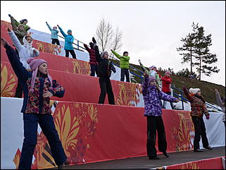    Репетиция проведения эстафеты олимпийского огня в Барнауле