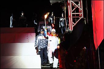    Олимпийский огонь в Барнауле 