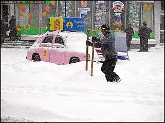    Снегопад в Барнауле