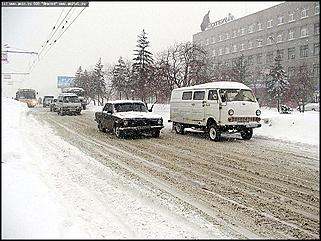    Снегопад в Барнауле