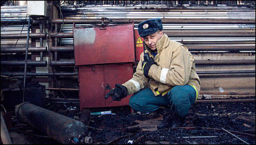 2 февраль 2016 г., Барнаул © Амител Вячеслав Мельников   Цех литейного завода после пожара