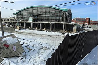 15 марта 2018 г., Барнаул. Екатерина Смолихина   Как идет реконструкция здание Центрального рынка в Барнауле